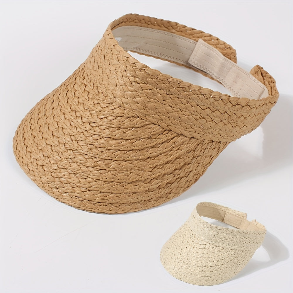 Foldable Straw Sun Hat Lightweight Summer Beach Hats For Women