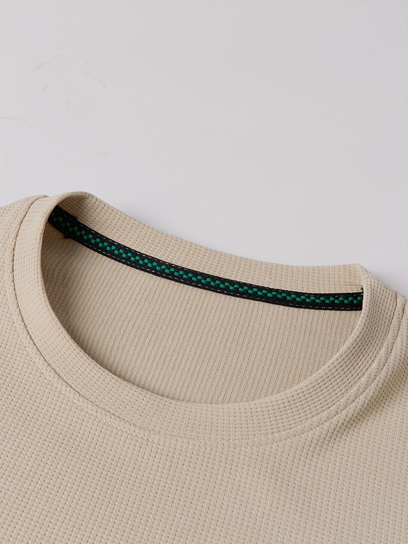Men's Crew Neck Knit Sweatshirt Pullover Solid Sweatshirts Spring Fall Tops