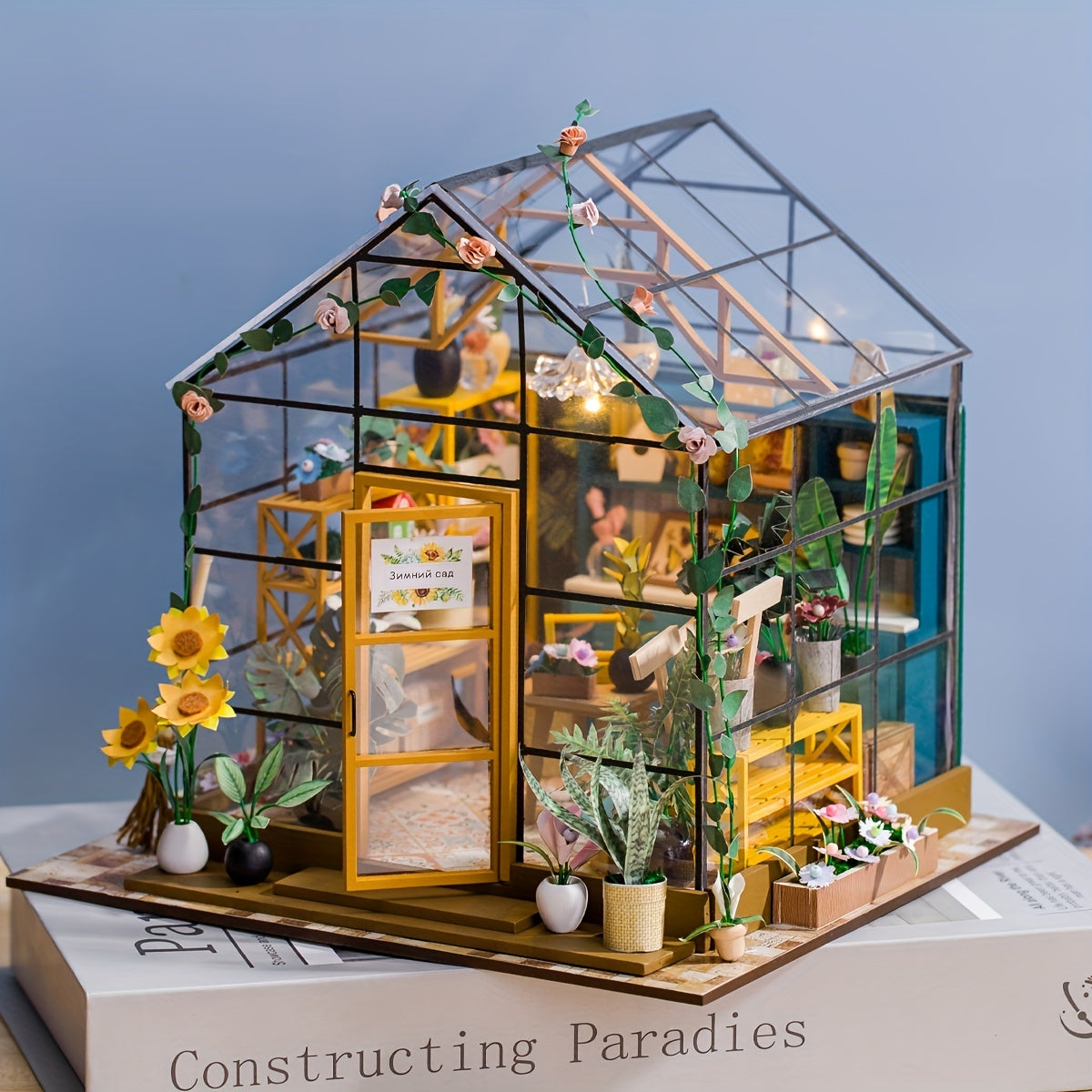 3D Jigsaw Puzzle Happiness Flower Room Mini Cabin Scene Gift