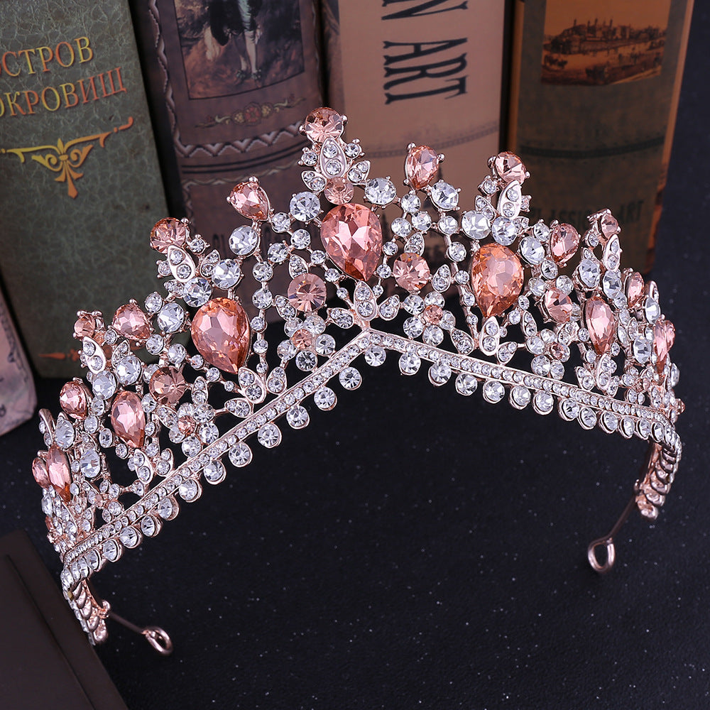 Multicolor Rhinestone Wedding Crown Tiara Bridal Accessories