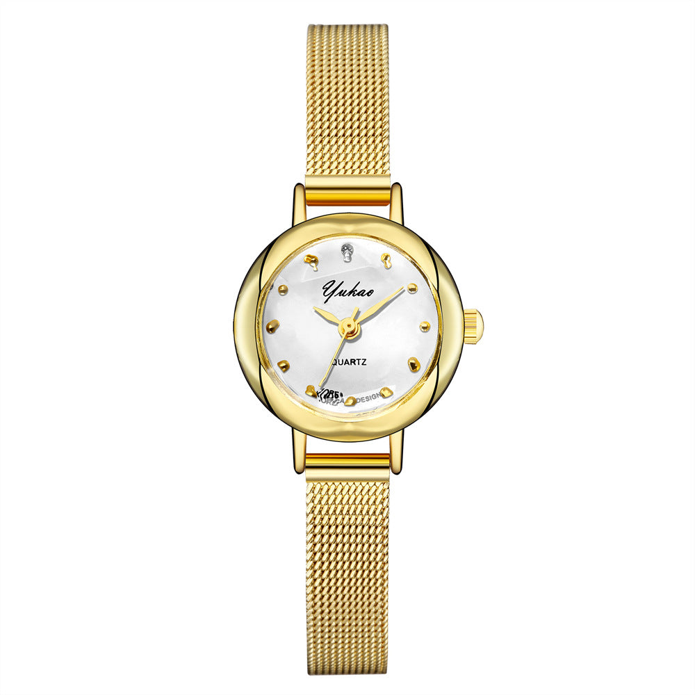 Small Dial Quartz Watch Fancy Watches Jewelry Girls Accessories
