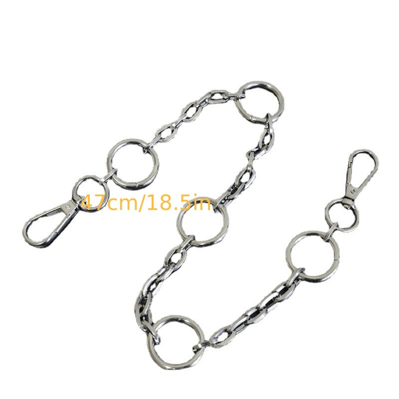 Metal Keyring Chain HipHop Jean Key Wallet Ring Clip for Men