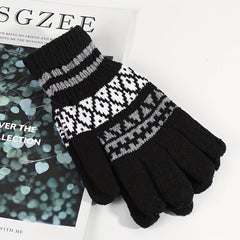 Windproof Knitted Warm Gloves for Men and Women