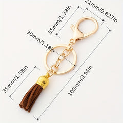Metal Tassel Hanging Ear Pendant Bag Ornament for Men Women