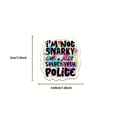 100pcs Humorous Quote Stickers for Laptops Phones Water Bottles Cars
