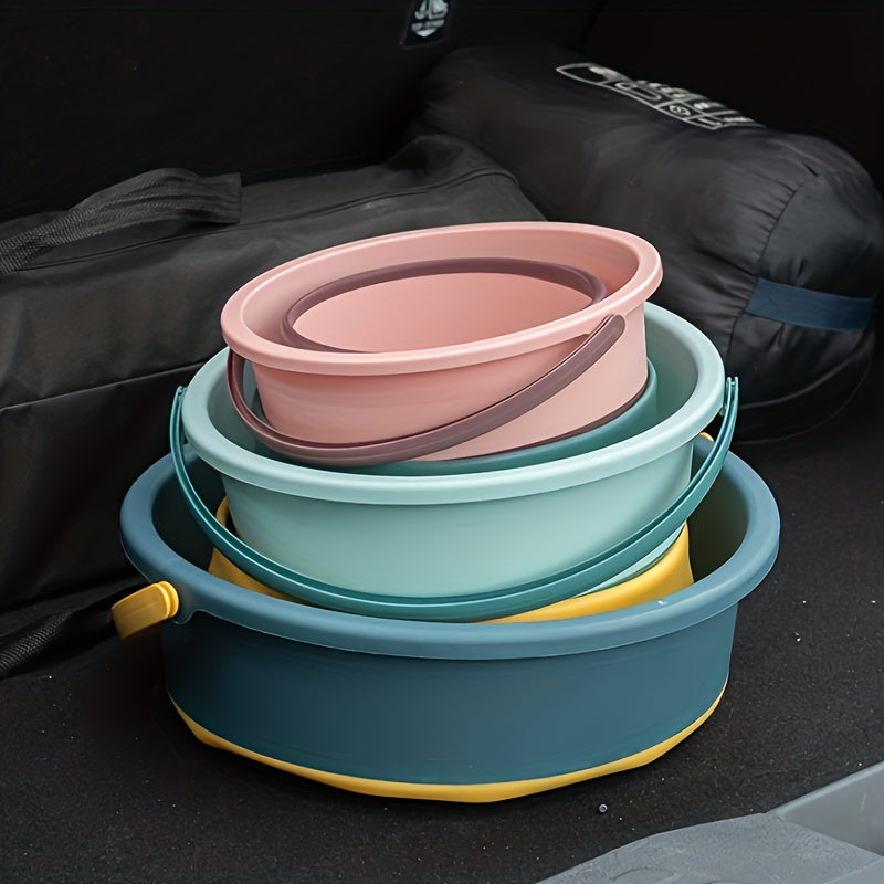 Portable Folding Water Bucket Outdoor Fishing Bucket Car Travel Car Wash Bucket