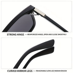 Men's Square Large Frame Sports Sunglasses UV 400