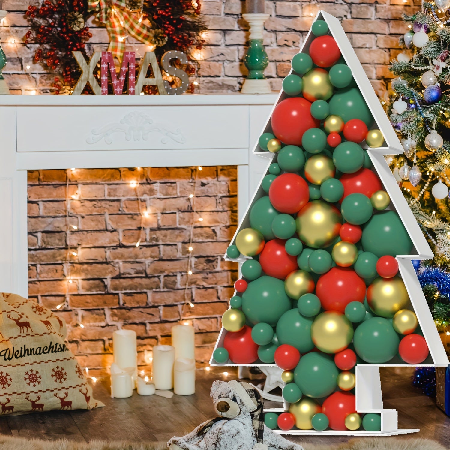 DIY Mosaic Christmas Tree Marquee Decorations