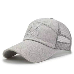 Men's Summer Fishing Baseball Cap Breathable Sporty Peaked Cap