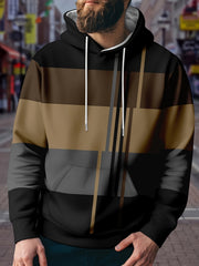 Christmas Element Pattern Hoodie For Men