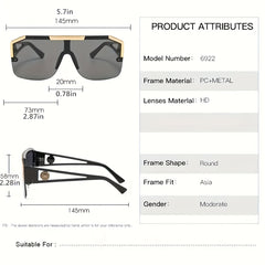 Men's Large Frame Sunglasses UV Protection Sports Sunglasses