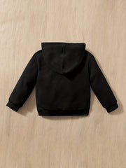 Heartbeat Print Boys Hooded Sweatshirt