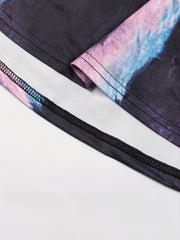 Tie Dye V Neck Tee & Pants Set