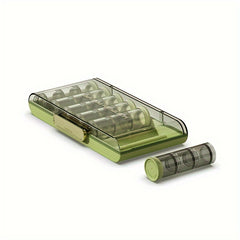 1PC Transparent Divided Jewelry Storage Box Portable Earrings Necklace Organizer