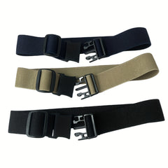 2 Pack Invisible Elastic Belts for Men - Casual Plastic Belt