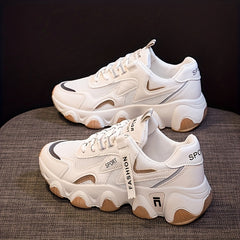 Women's Colorblock Mesh Sneakers Breathable Soft Sole Shoes