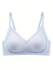 Lace Wireless Push Up Bra - Comfortable & Breathable