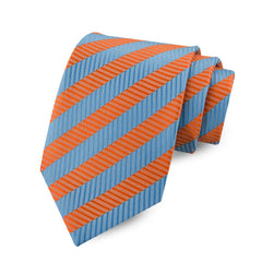 Men's 3 15'' Business Striped Collar Shirt