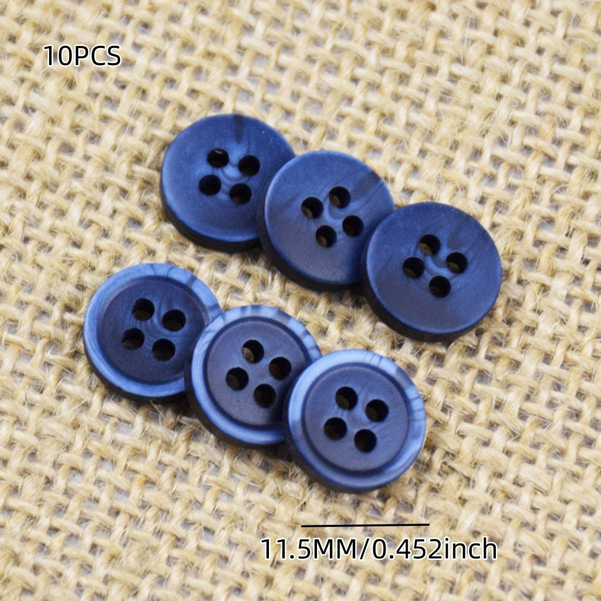 10PCS Resin Fancy Shirt Small Buttons Matte Stick Flower Washed Pattern 336