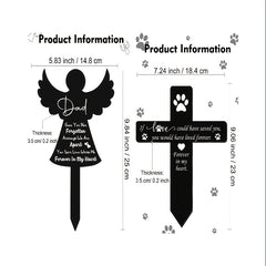Pet Memorial Garden Cross Stake For Cats And Dogs