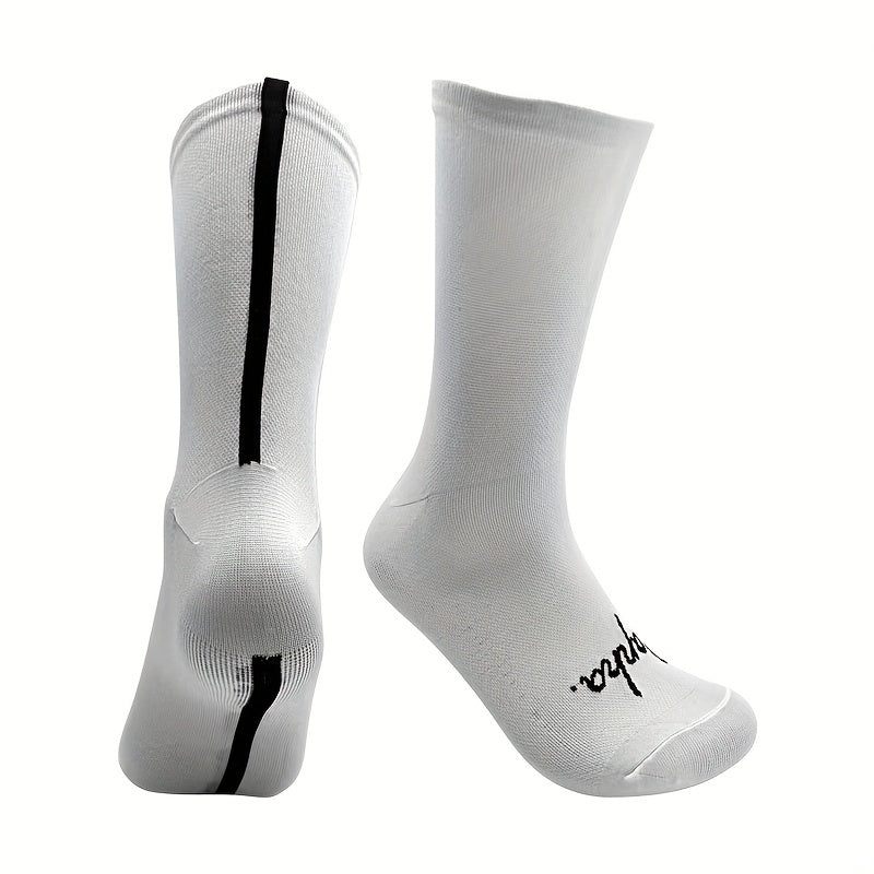 Breathable Comfortable Mid Calf Socks for Cycling Running