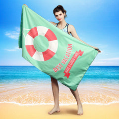 Quick Drying Microfiber Beach Towel Lightweight Portable Towel for Sports Travel