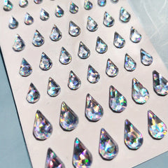 Glitter Teardrop Makeup Stickers 5 Pack