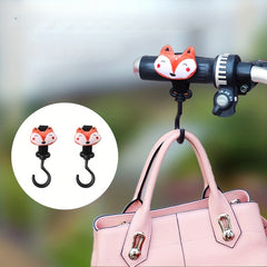2pcs Animal Fruit Hook and Loop Stroller Hooks for Baby Car