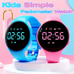 Kids LED Fitness Tracker Watch Non Wireless Digital Pedometer Waterproof
