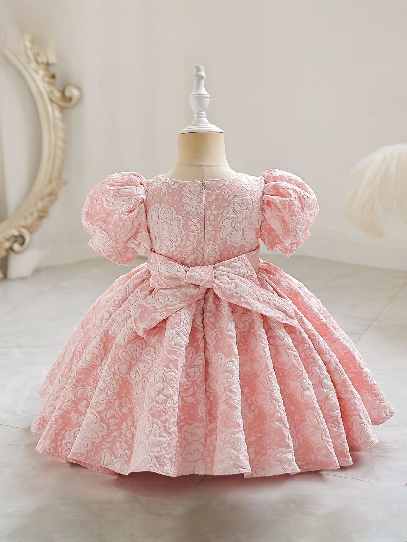 Baby Girls Flower Bowknot Princess Dress Clothes