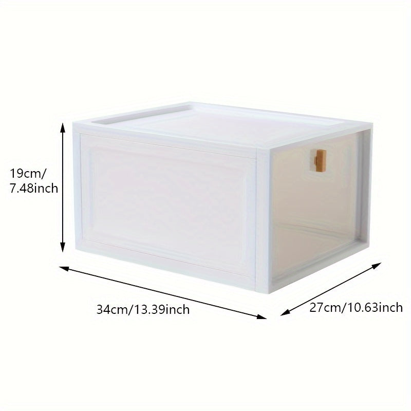 Plastic Shoe Rack Box With Door Dustproof Shoe Storage Box
