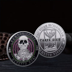 Skull Pirates Halloween Challenge Coin Unique Souvenir for Christmas