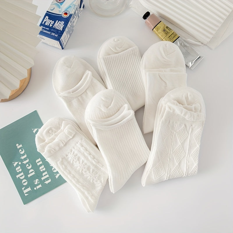 6 Pairs Women's Comfy Breathable Socks
