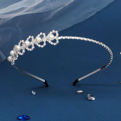 Rhinestone Heart Hairband Headband Princess Tiara