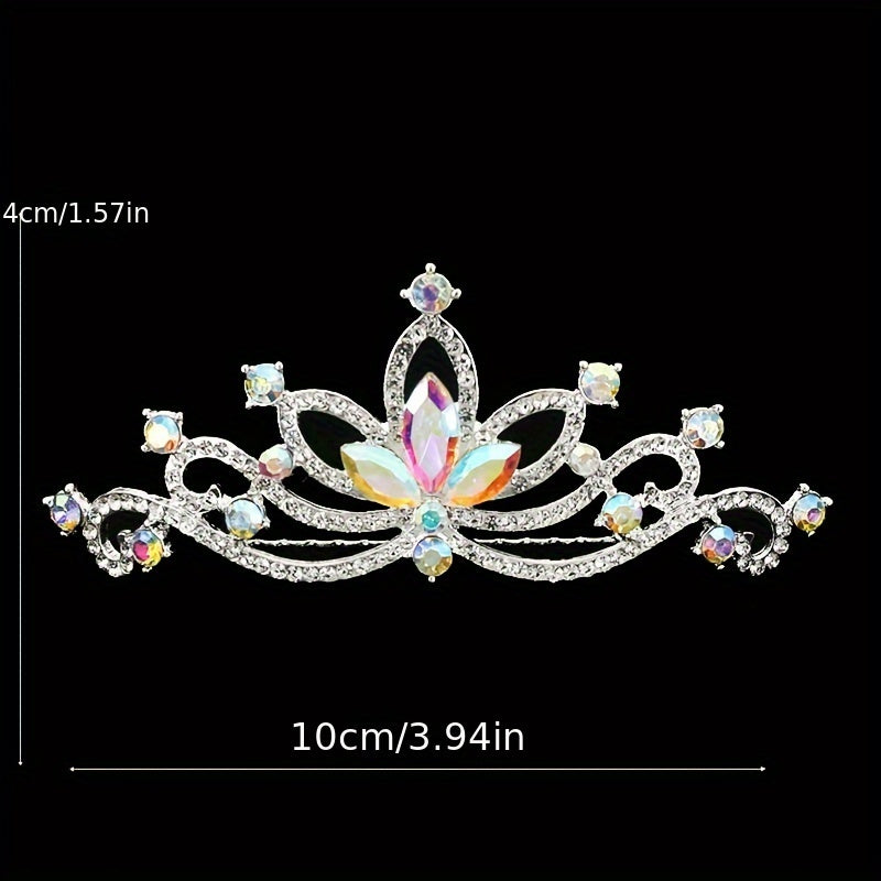Rhinestones Bridal Headdress Princess Crown Hair Accessories