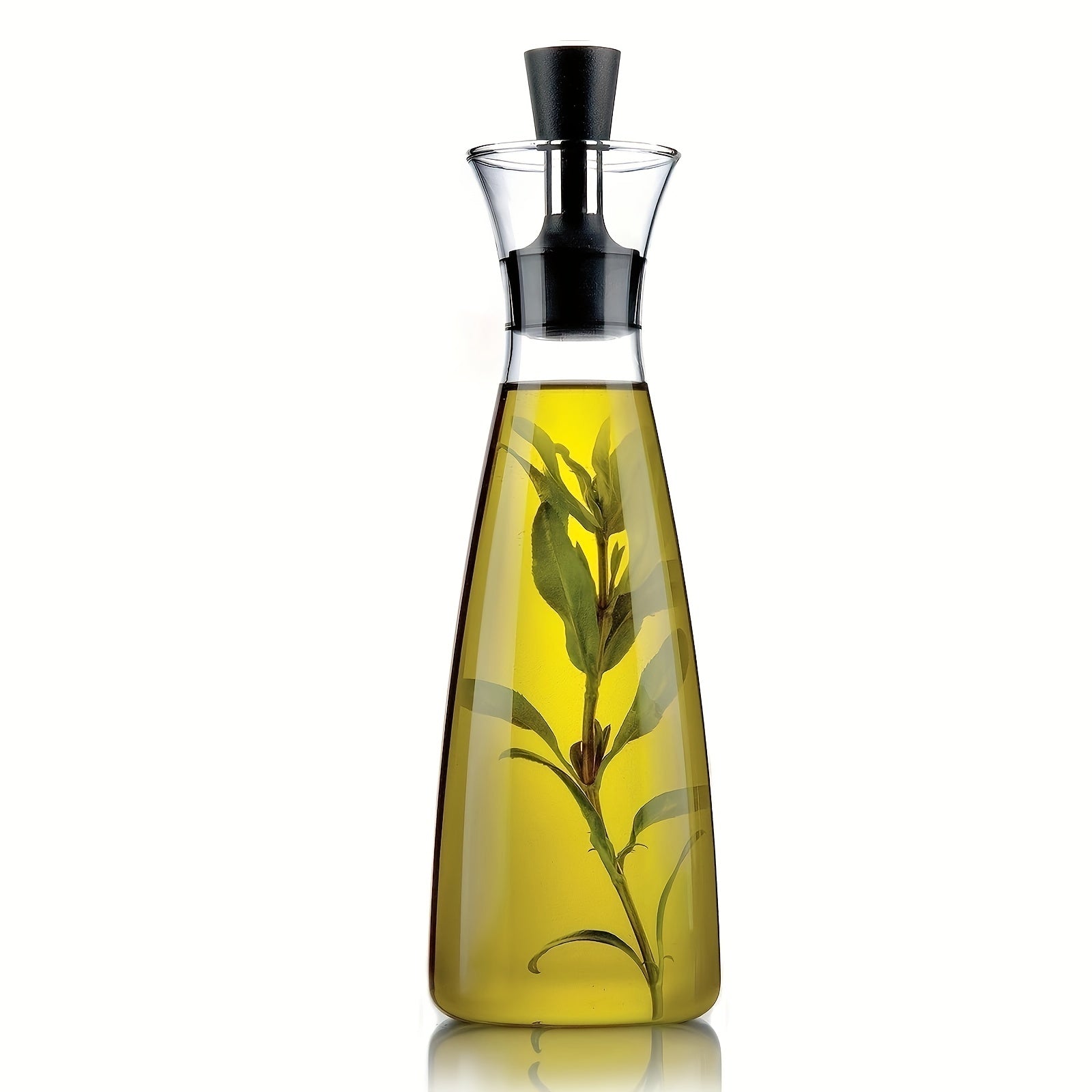 Dark Glass Olive Dispenser 17 oz Capacity