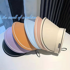 Foldable Sun Visor Hat Adjustable Windproof Cap