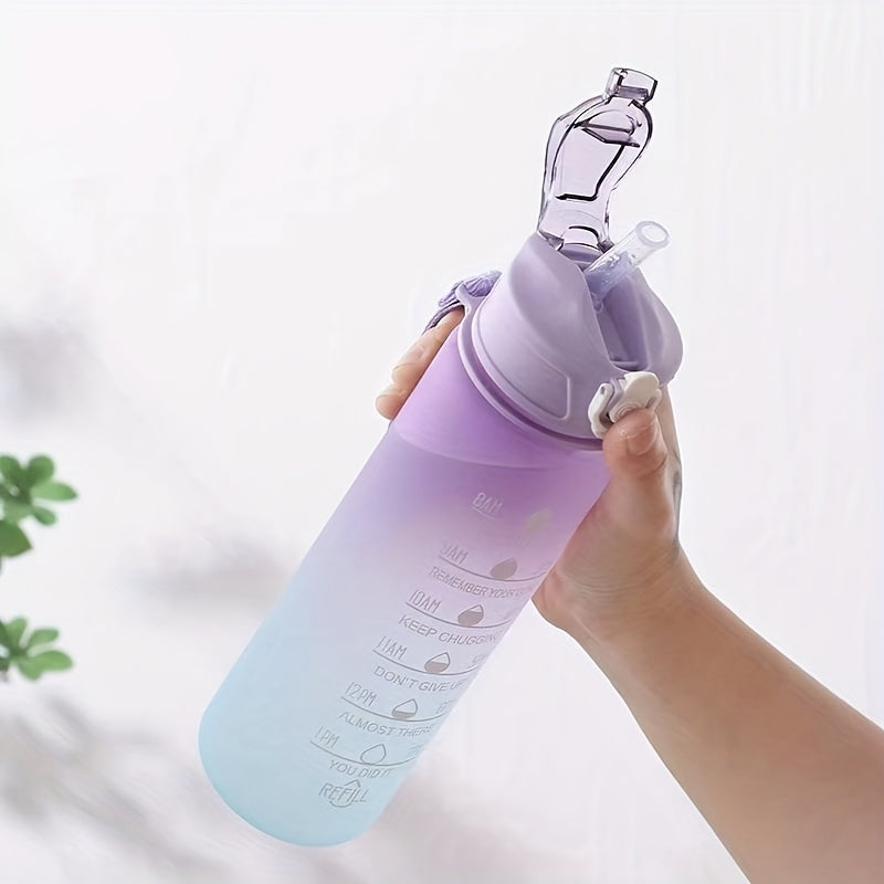 Gradient Sports Water Bottle 900ml Time Scale