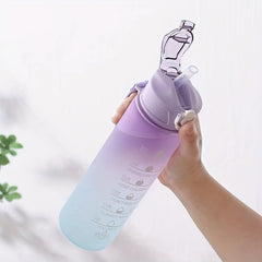 Gradient Sports Water Bottle 900ml Time Scale