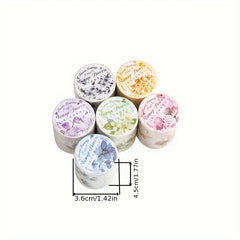 Flower And Poetry Series Fresh Flowers Journal DIY Recyclable Stickers
