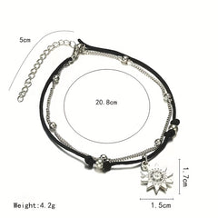 Elephant Sun Boho Alloy Anklet Foot Jewelry Beach Decor