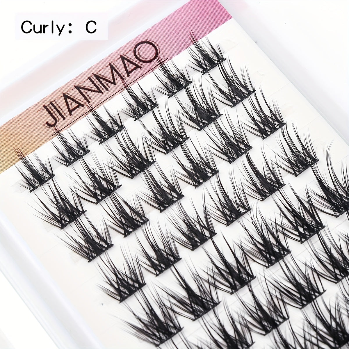 DIY Cluster Eyelashes C Curling 10mm 16mm Natural Cluster False Lashes