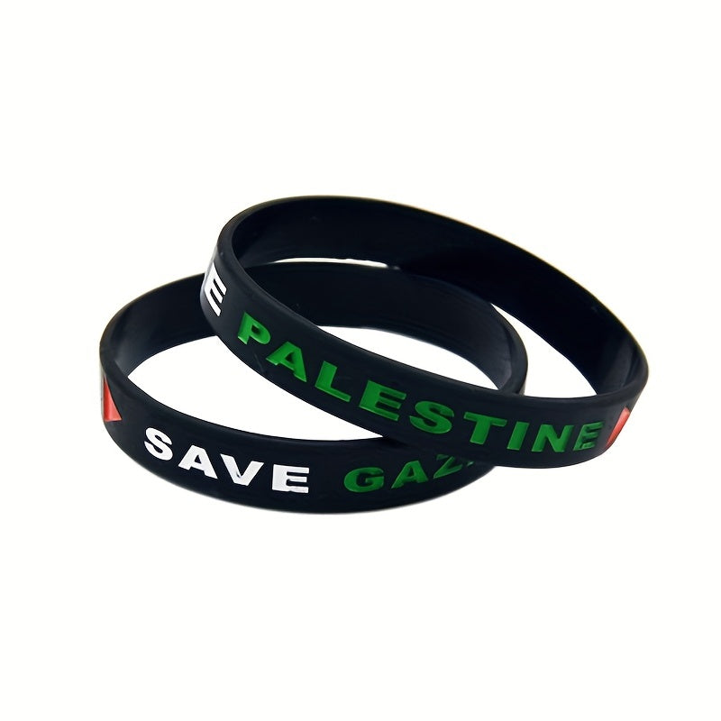 Gaza Flag Silicone Wristband Bracelet Gift