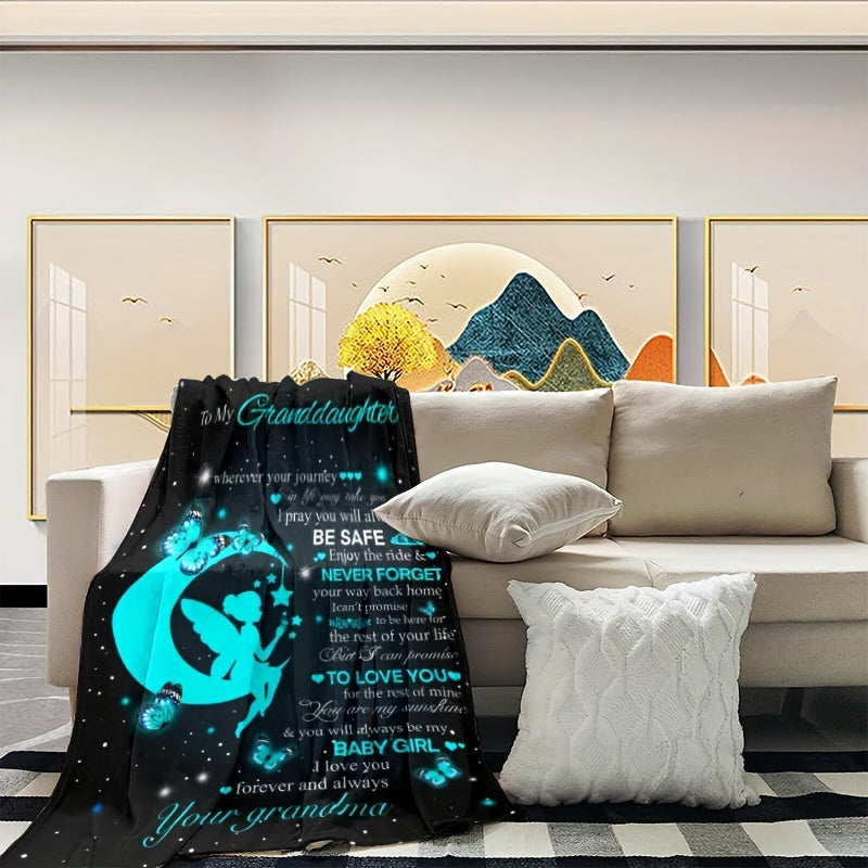 Grandma Gift For Granddaughter Throw Blanket