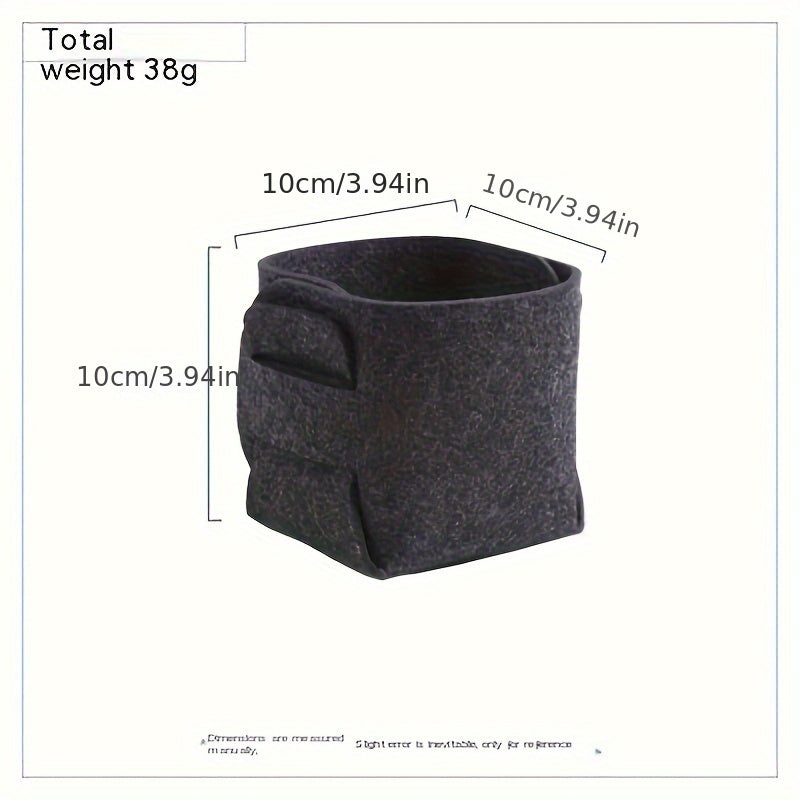 Felt Desktop Storage Box Makeup Brush Lipstick Finishing Storage Bucket