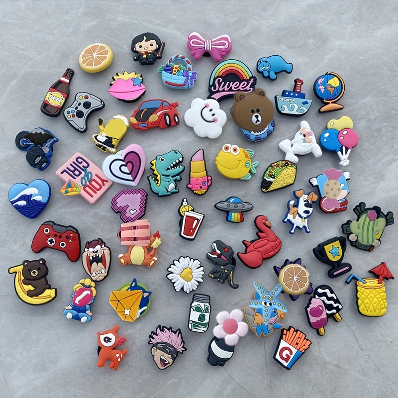 Random Cartoon Anime Shoe Charms For Crocs - Party Favors Shoe Decorations