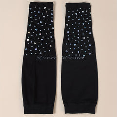 Sequin Decor Long Gloves UV Protection Fingerless Gloves