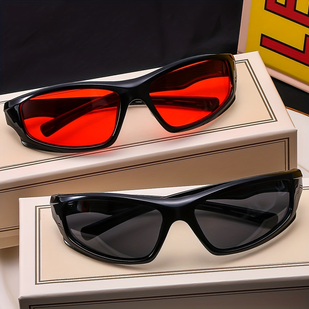 Men's Square Frame Sunglasses Cycling Goggles UV Protection