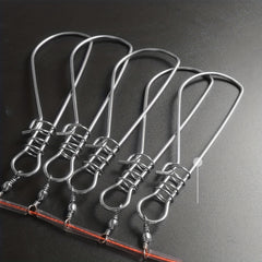 Stainless Steel Fish Stringer with 10 Clips for Easy Fish Transport