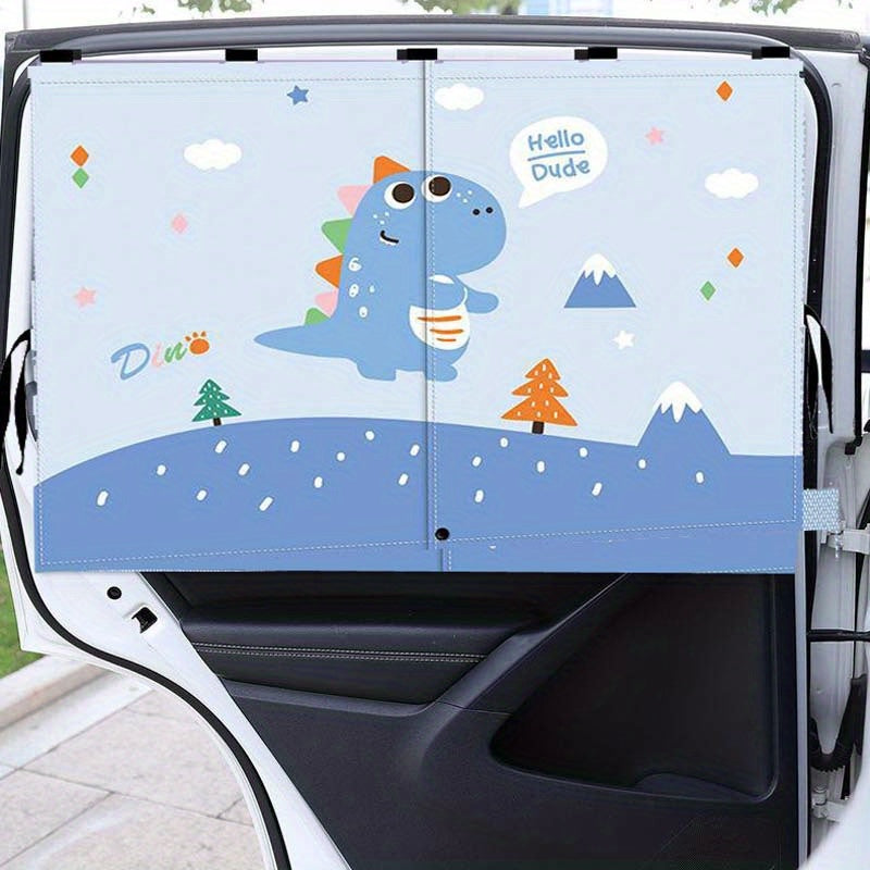 Baby Car Window Sun Shade Double Layer Magnetic, Full Blackout, UV Protection